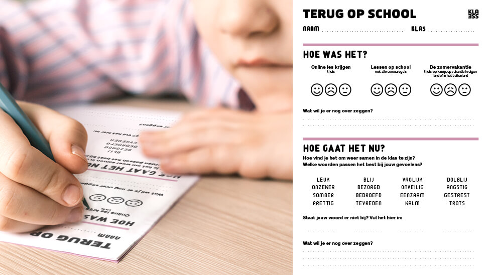 Afbeelding van Klik en Print 'Terug op school'.