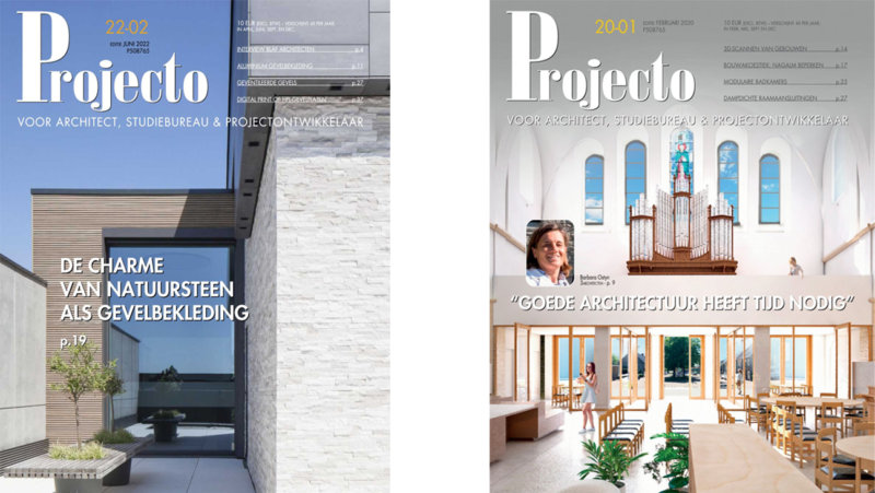 2 covers van het magazine 'projecto'