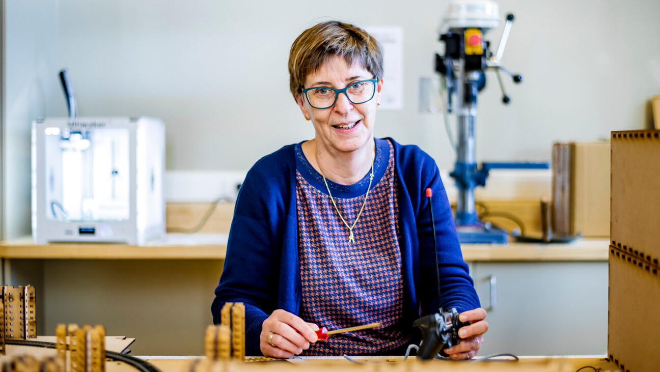 Portret wiskundeleraar Katelijne Simons van Provil Lommel
