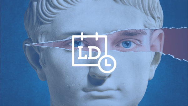 gebeeldhouwd hoofd van een Romein