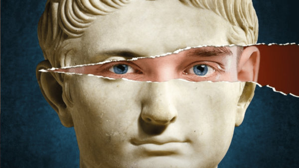gebeeldhouwd hoofd van een Romein