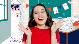 Schoolse achtergronden voor online lessen