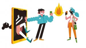 Illustratie 'week tegen pesten'