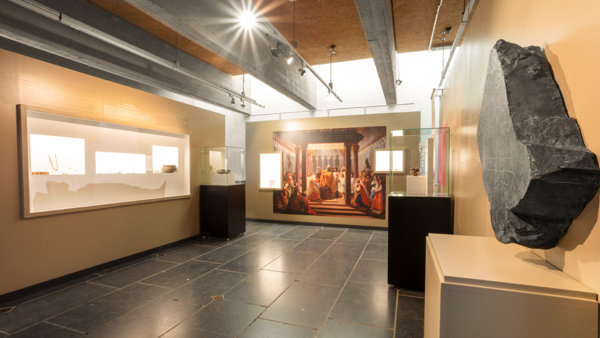 Beeld uit het Koninklijk Museum van Mariemont tijdens de expo 'De wereld van Clovis'