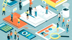 Illustratie over online opendeurdagen