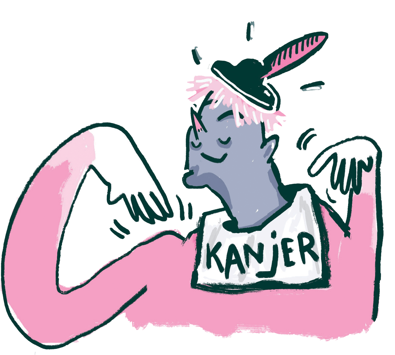 Illustratie Jeukwoord: Kanjer