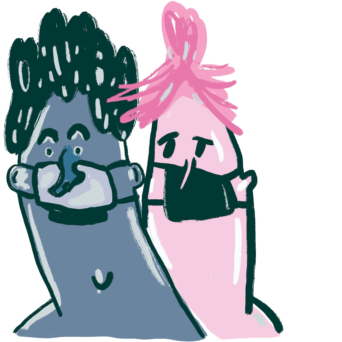 Illustratie Jeukwoord: Mondmasker