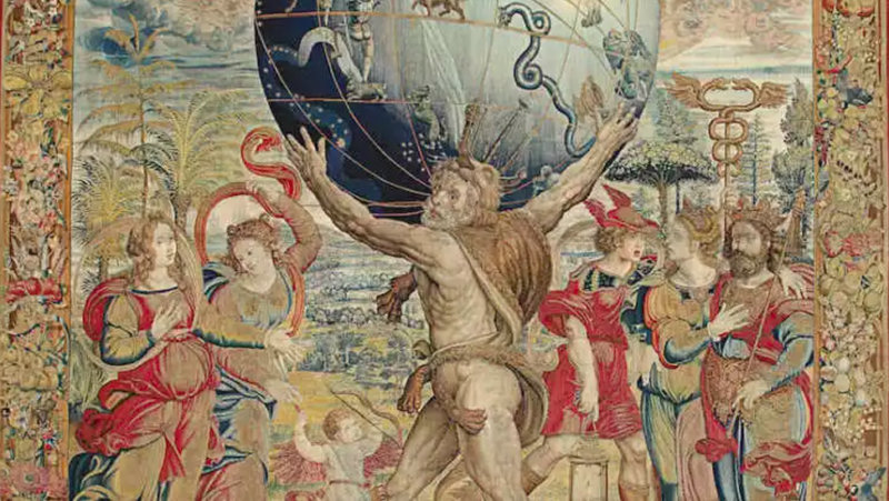Kunstwerk Tapestry with Hercules