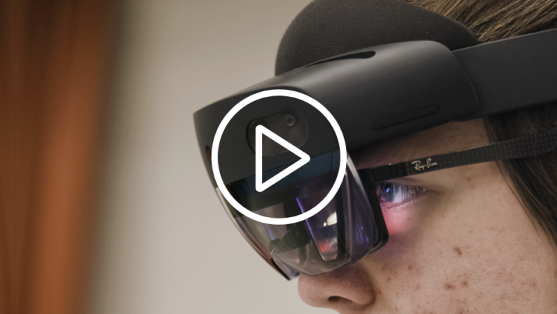 Jongen met 3D-bril