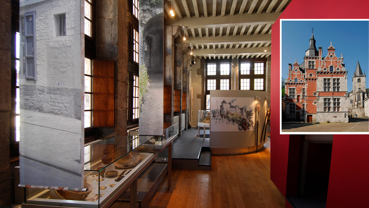 Tentoonstellingsruimte in Maison du patrimoine medieval mosan