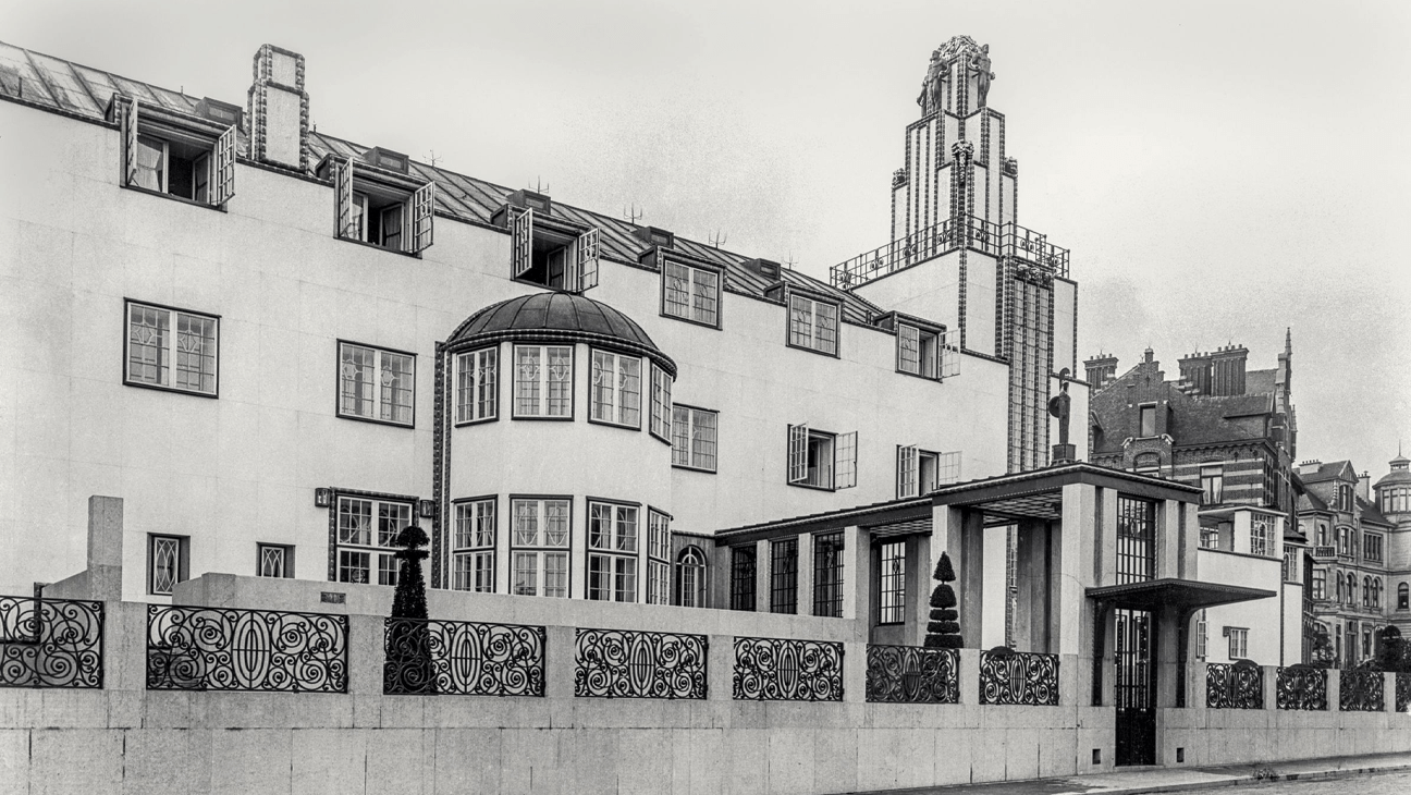 Josef H offmann, Palais Stoclet, Bruxelles, 1905 - 1911, façade devant à l’avenue de Tervueren