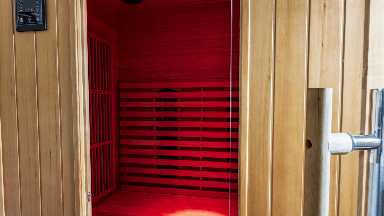 Sauna in de vakantiewoning Gîte Dérive