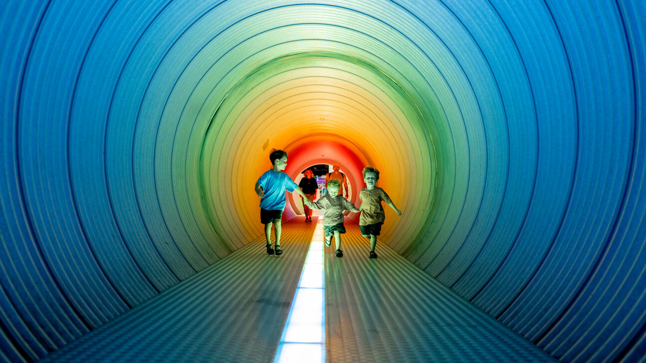 Tunnel met licht in SPARKOH!