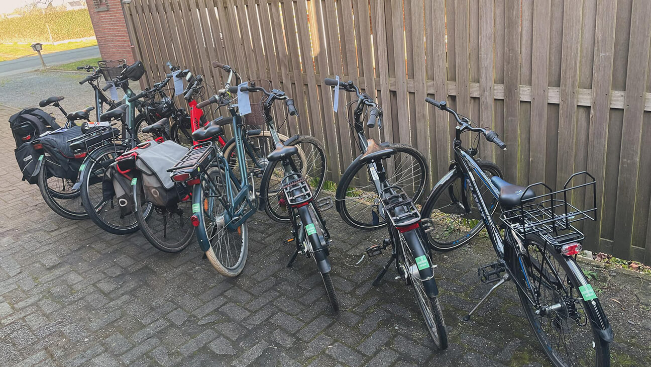 Fietsen van fietsen Foubert