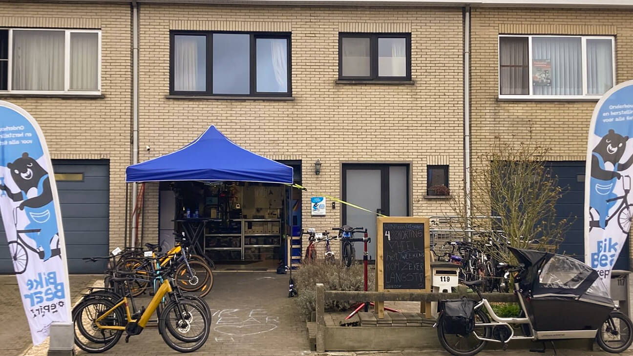 Showroom van Bikebear Repair