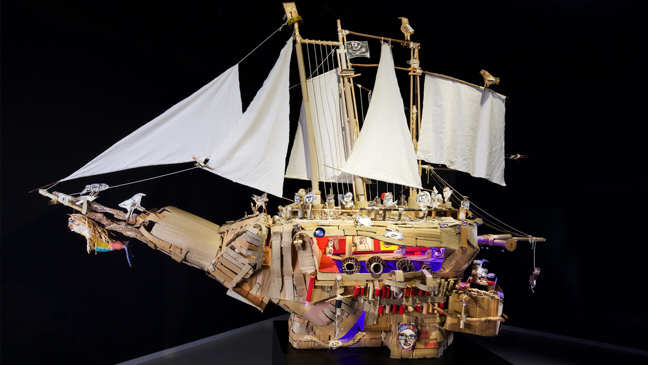 Kunstwerk in Trinkhall Museum