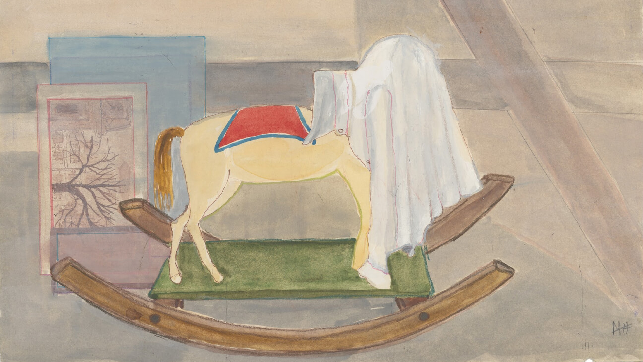 Monique Gies, Zonder titel, 1977, aquarel op papier, 22 x 30 cm