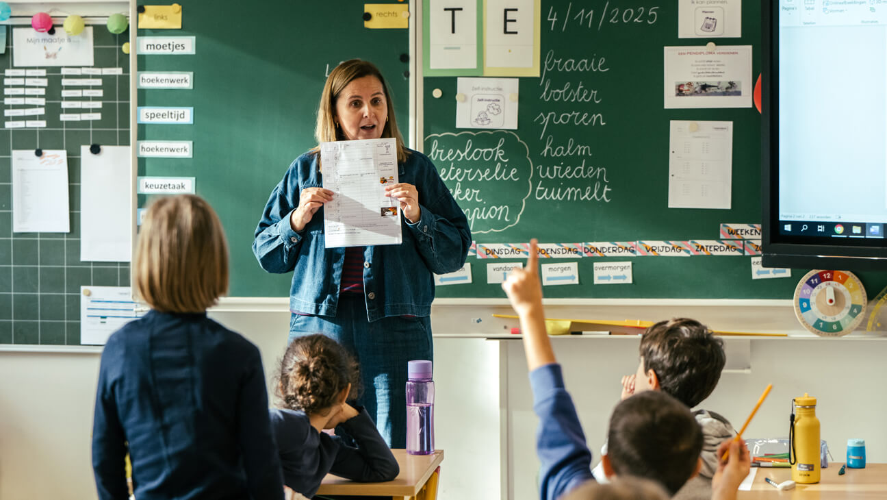 Leerlingen tweede leerjaar van Katrien Van Goubergen zijn klaar voor zelfregulerend leren