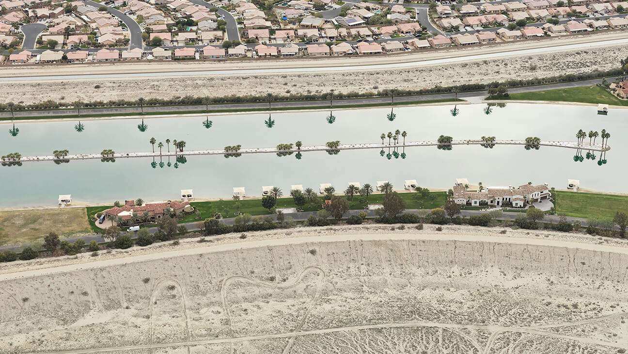 Water Ski Lake Community, Coachella Valley, California, 2020
