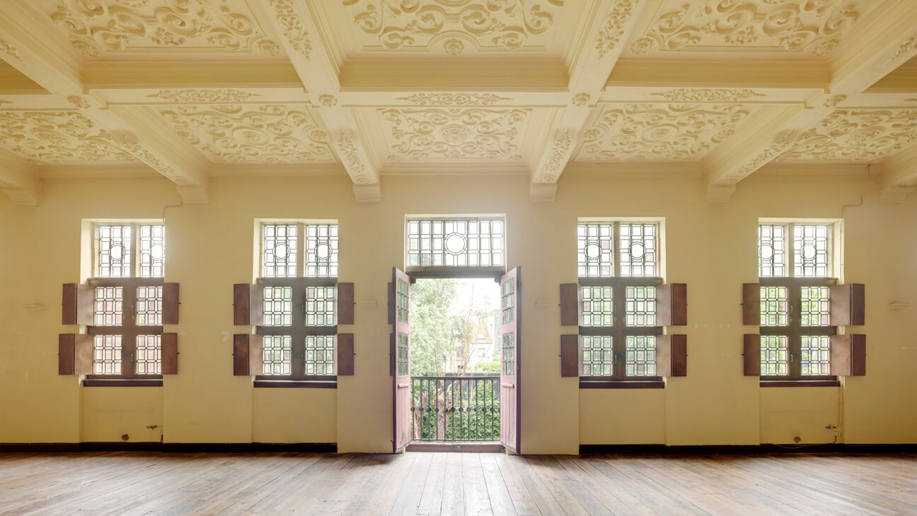 Zaal in het Mercator Orteliushuis