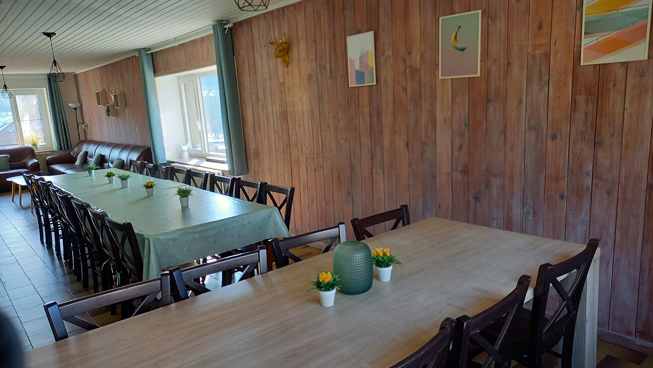 Woonkamer in het Groepshuis Ardennen