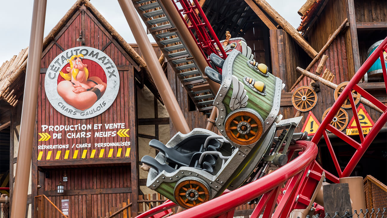 Rollercoaster in Parc Astérix