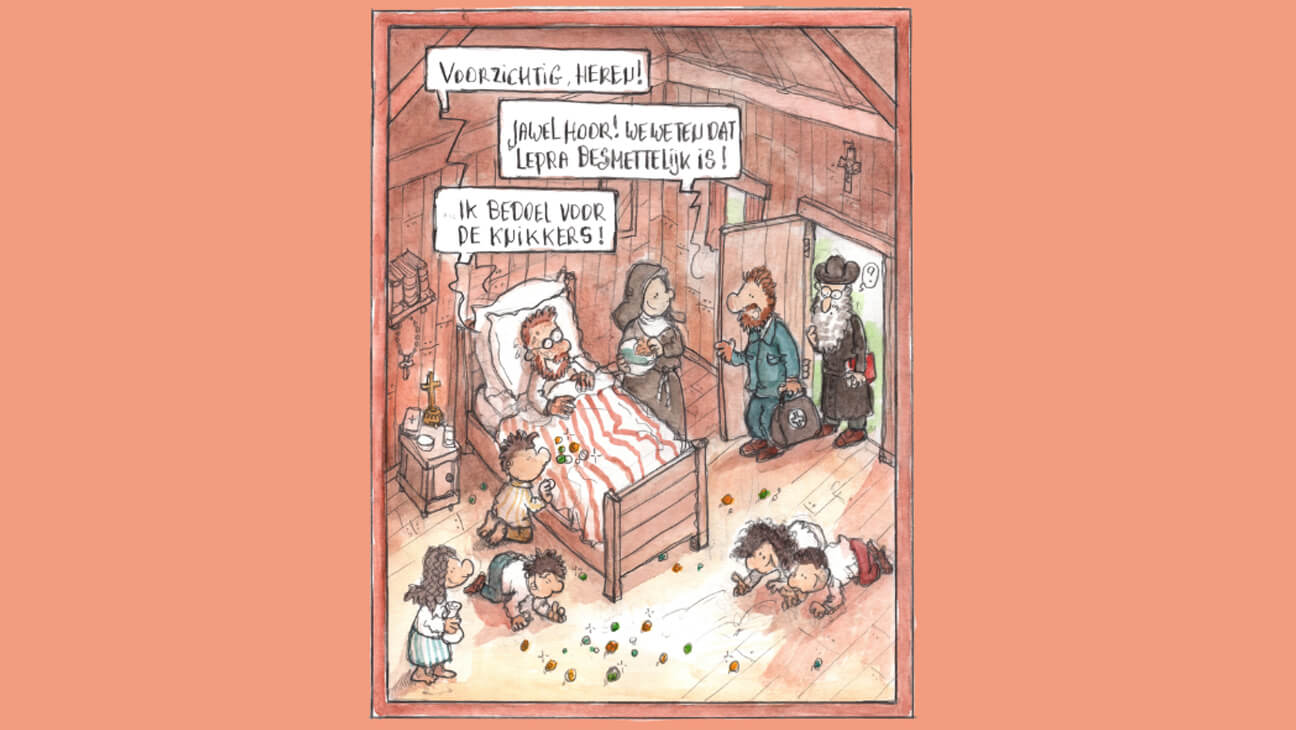 Fragment uit een strip van Cartoonist Joris Snaet