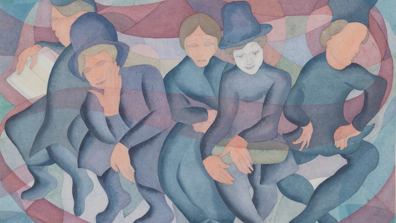 Germaine Rimbout (1894 – 1973) Colloque [Attente au Mont de Piété]