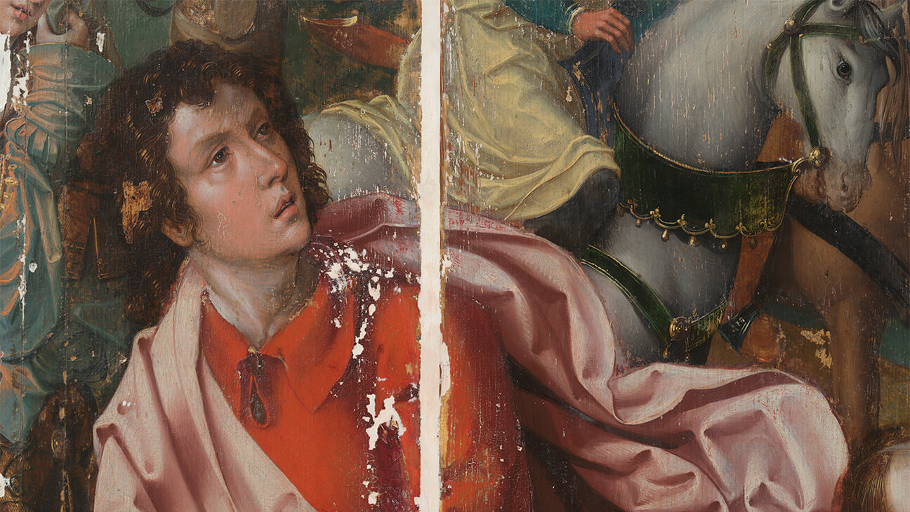 zestiende-eeuwse schilderij De Kruisiging