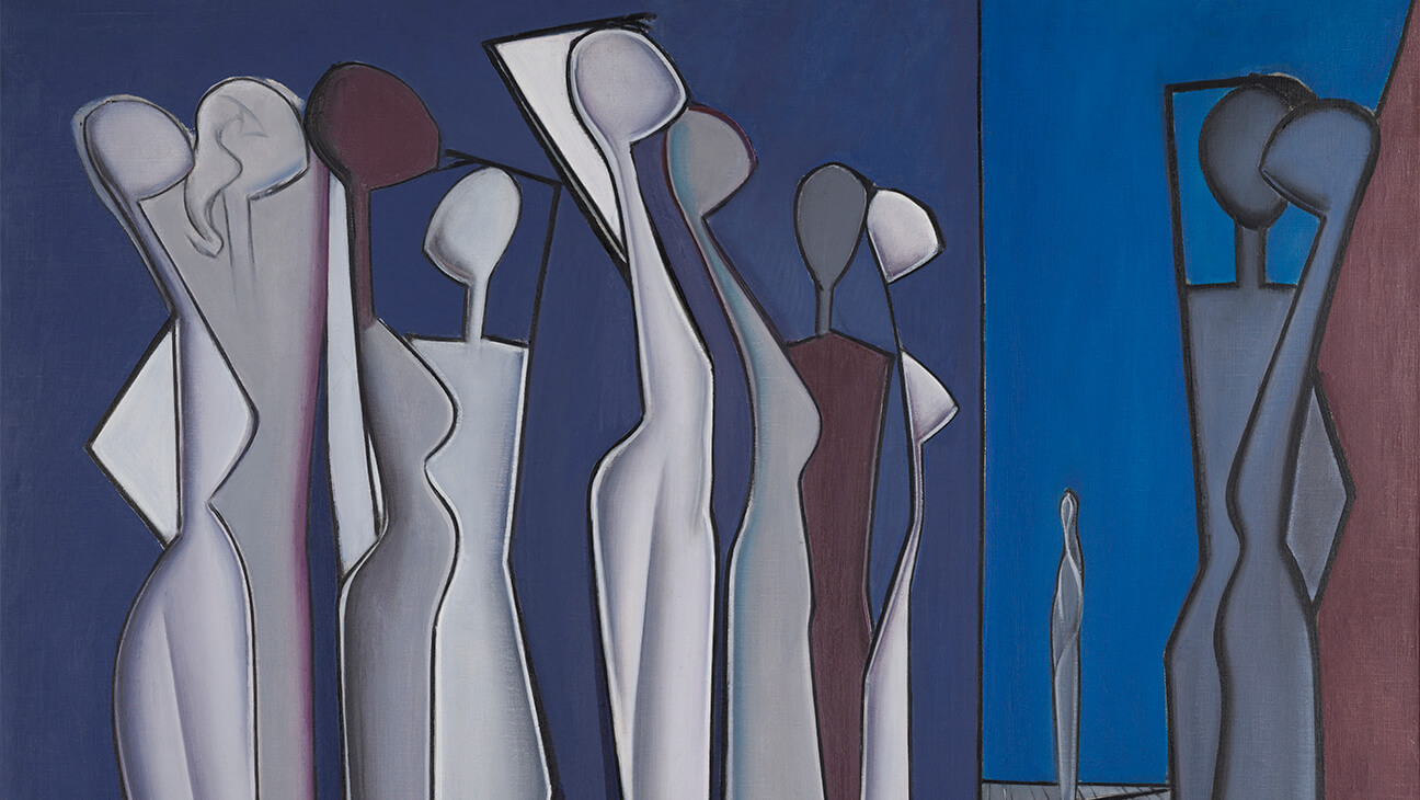 Kunstwerk 'Familie Denghese' van Luc Peire