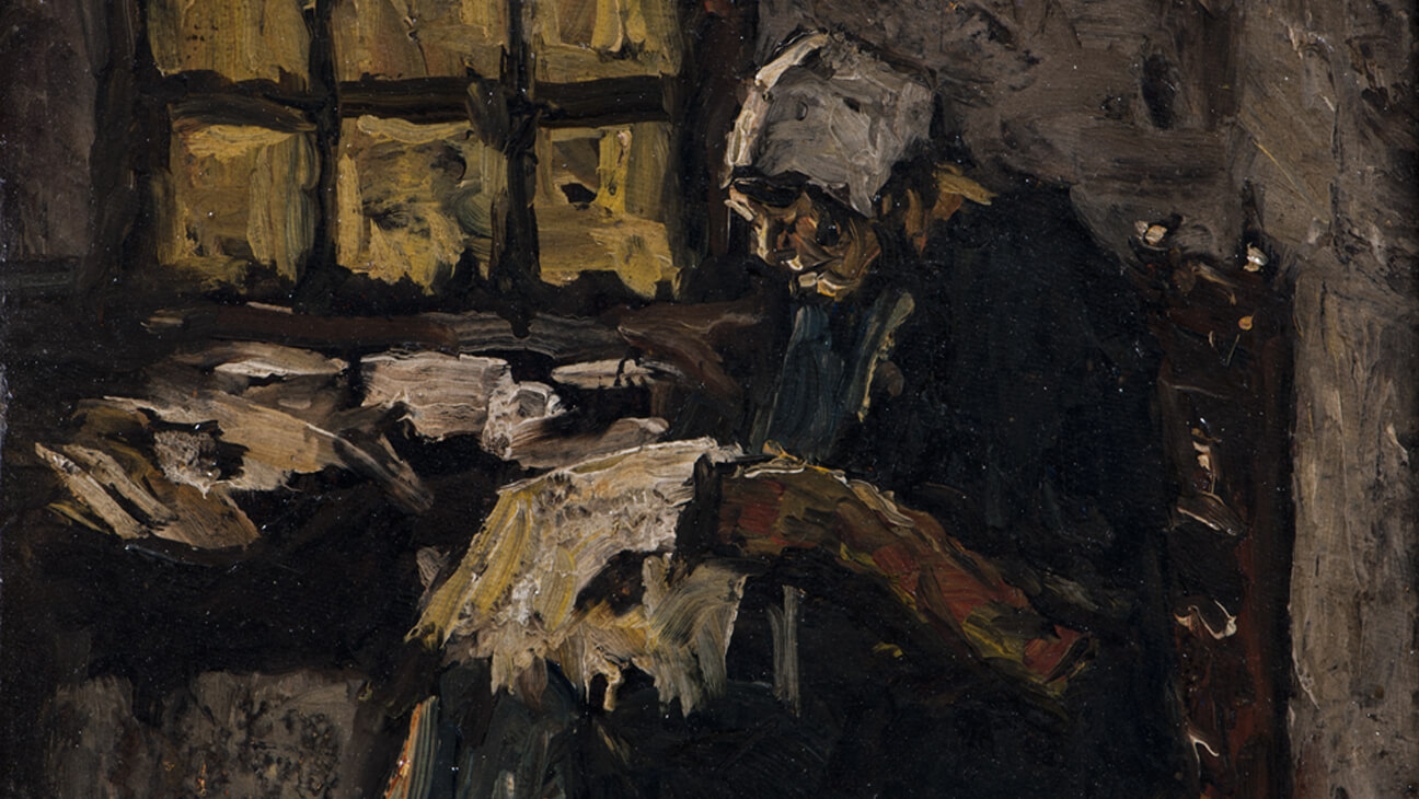 Suze Robertson – Vrouw met handwerk