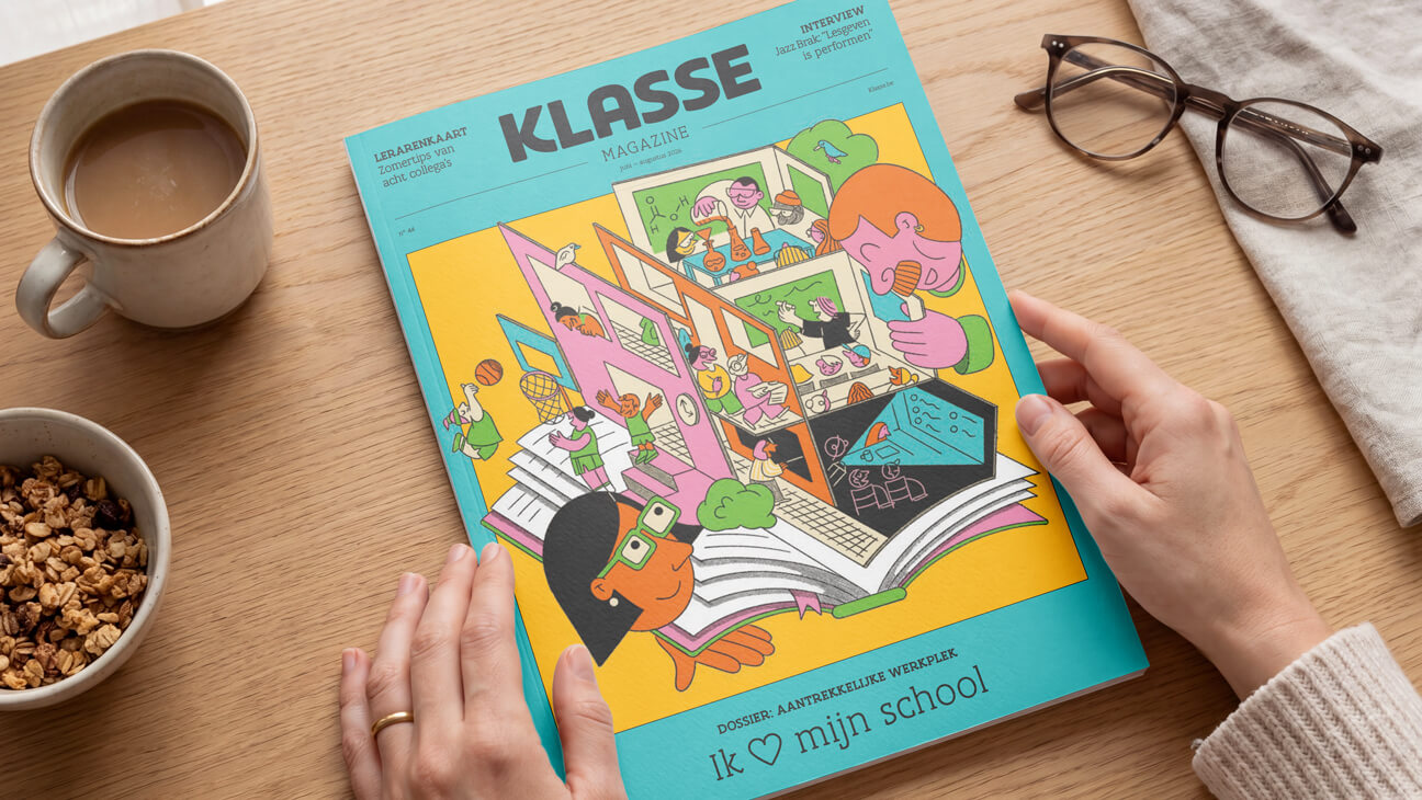 Klasse Magazine op tafel