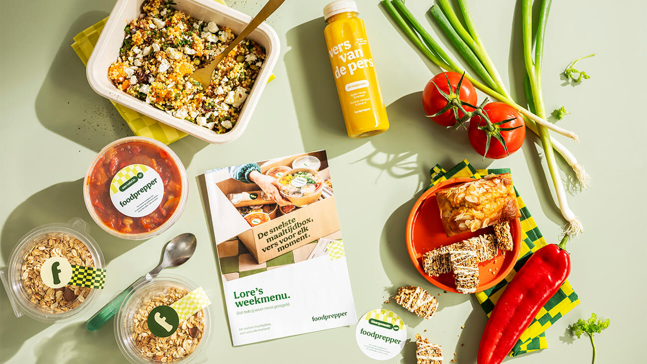 Ingrediënten uit de maaltijdbox van foodprepper