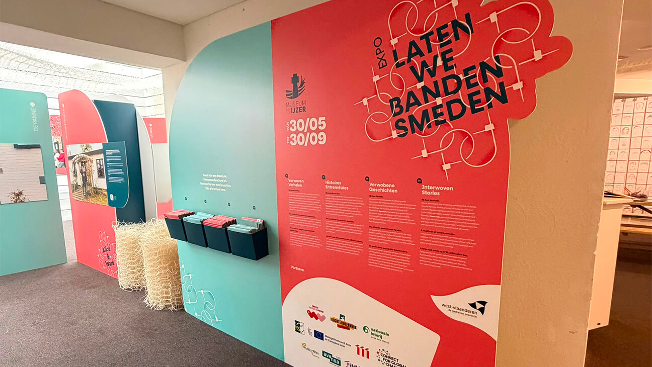 beeld uit de expo 'laten we banden smeden'