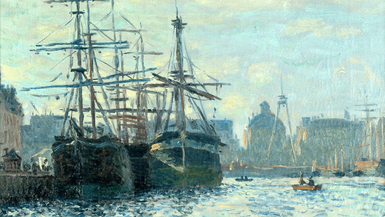 Claude Monet, Le Bassin du commerce. Le Havre, 1874