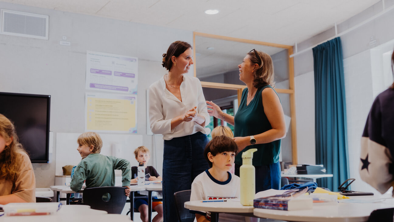 Graadleraar Margot Bouchery hoe de visie van haar school Kosmos tot de klasvloer komt