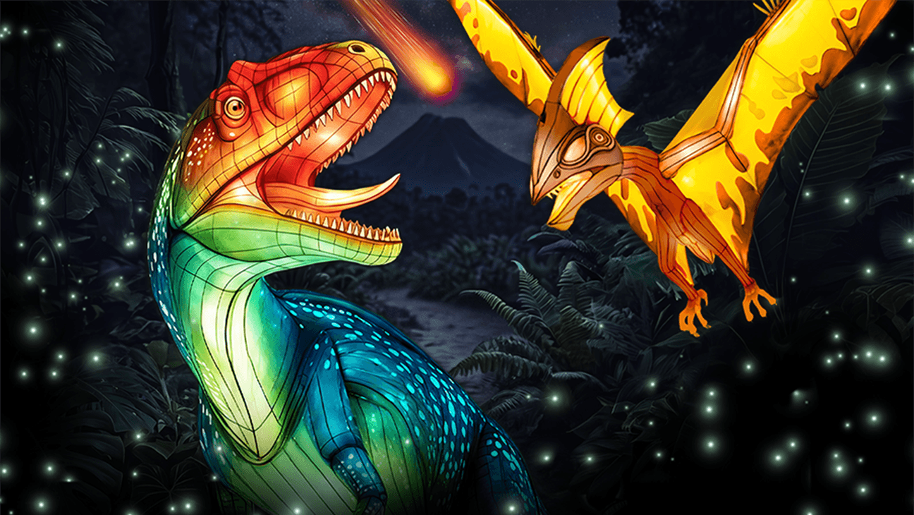 Campagnebeeld van Dino night in Zoo Planckendael