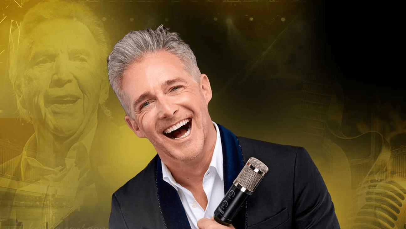 Zanger Christoff met op de achtergrond Will Tura