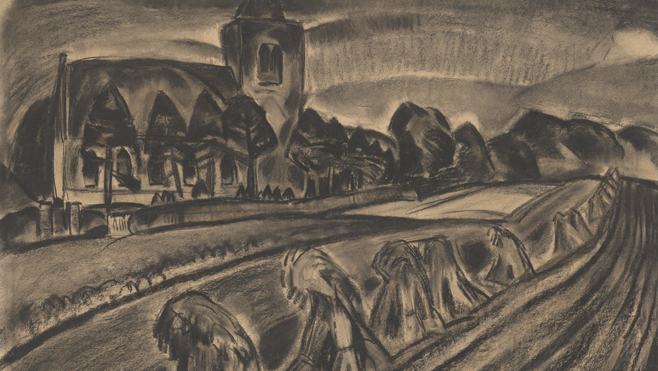 Het kunstwerk 'Deemstering' van Gust De Smet