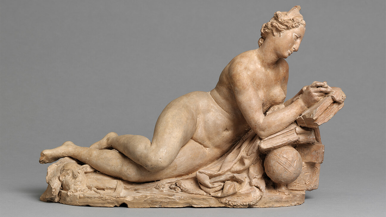 Beeldhouwwerk Giambologna, Zittende vrouw die schrijft