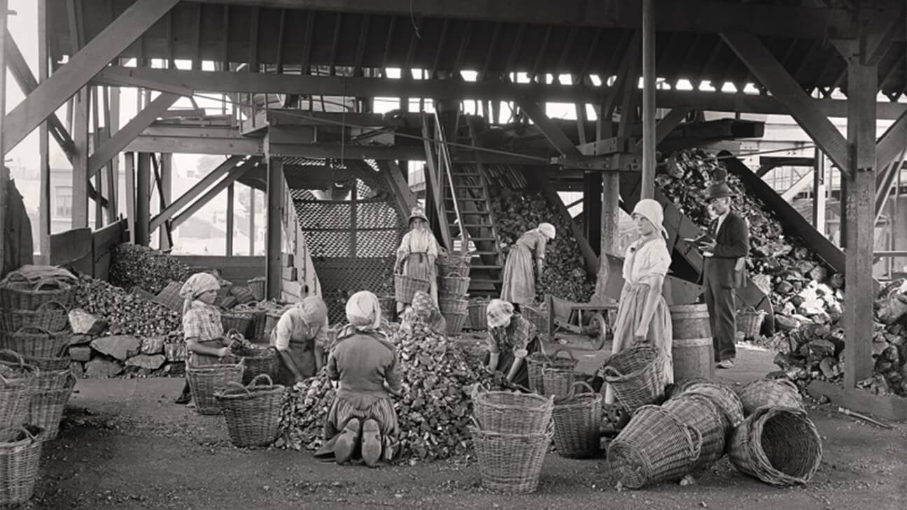 Oude foto van mijnwerkers uit de expo 'Gustave Marissiaux'