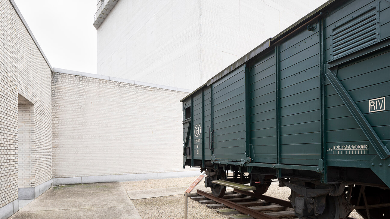 wagon van een trein bij Dossin Kazerne