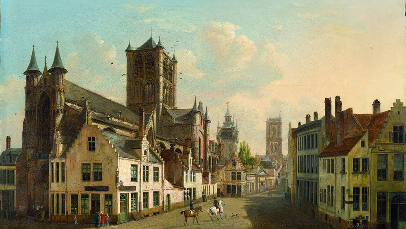 Schilderij van Sint-Niklaaskerk te Gent
