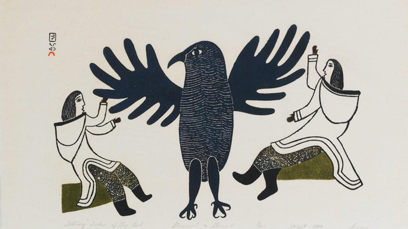 Kunstwerk van Lucy Quinnuayuak